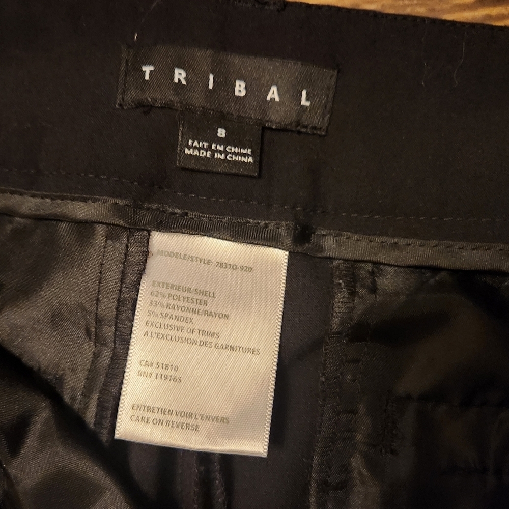 🔥NICE! Tribal Black Capris Size 8 - Picture 8 of 8